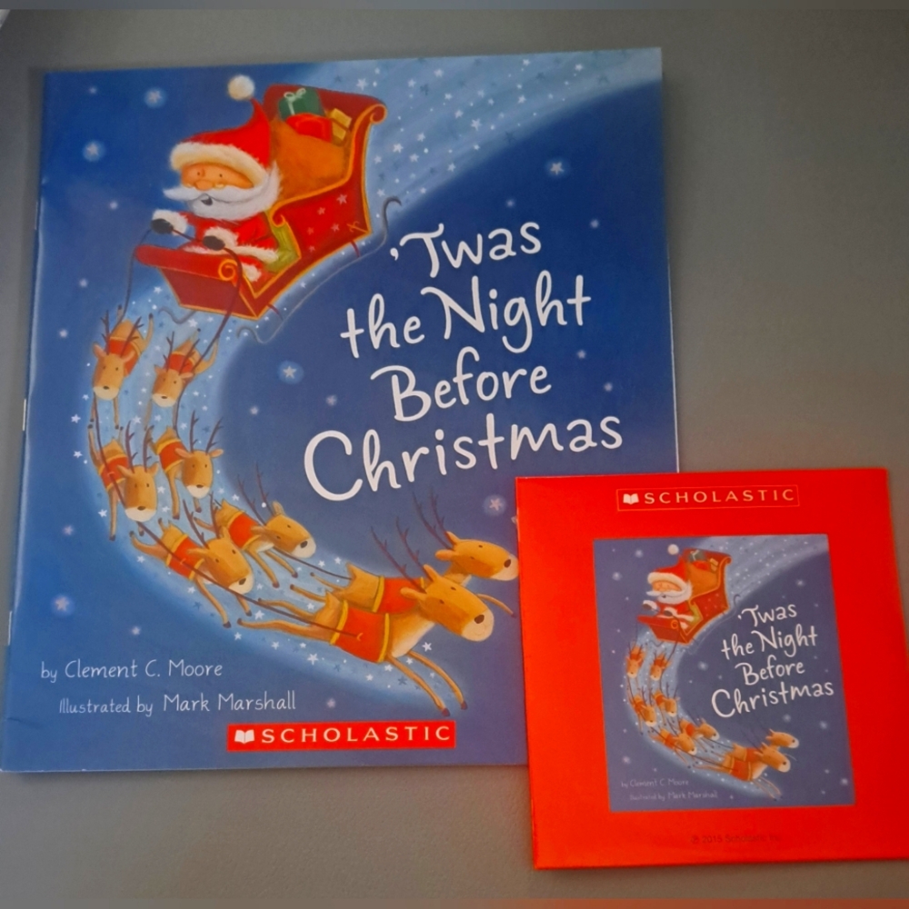 New Scholastic 'Twas the Night Before Christmas Book and CD Set